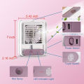 Portable Desktop Air Conditioner, USB Mini Air Cooler Fan, Water Cooling Fan, 500 ml Water Tank USB Personal Cooler, Quiet Mini Desktop Cooling Fan for Indoor Outdoor, Personal Humidifying Air Fan, Air Cooler Desk Fan for Office Kitchen Home. 