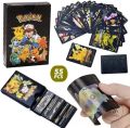 55 Pcs Pokémon Black Foil Cards Anime Cartoon Pokémon English Version TCG Card - 55 Pcs Pokémon Cards Box For Fans Rare Collection Card Child Toys Gifts - Black Edition. 