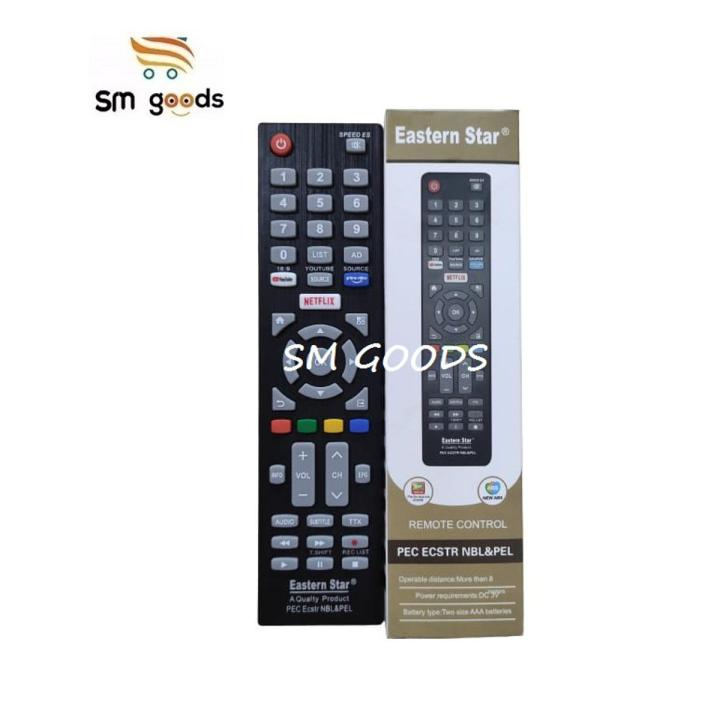 Nobel & Pel Smart LCD & LED Remote Control with NetFlex & Youtube & Prime Video Button