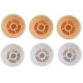 2 Set 1 Volume & 2 Tone Guitar Control Knobs, for Fender Strat Style Guitar - 1 Set Cream& 1 Set White+Black. 