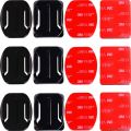 Adhesive Mounts For GoPro hero 10 9 8 7 6 5 4 Curved Flat Mounts 3M Sticky Pads for Go Pro Xiaomi Yi SJCAM Action Camera Helmet Board Car. 