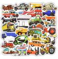 10 Pcs/Pack Engineering Vehicle Car Truck Train Waterproof Stickers for Bike Laptop Car Fridge Mobile Guitar Skateboard. 
