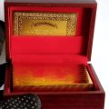 Waterproof Magic Cards Gold Durable Creative Gift Home PVC Collectables Magic Cards with Red Luxury Wooden Box. 