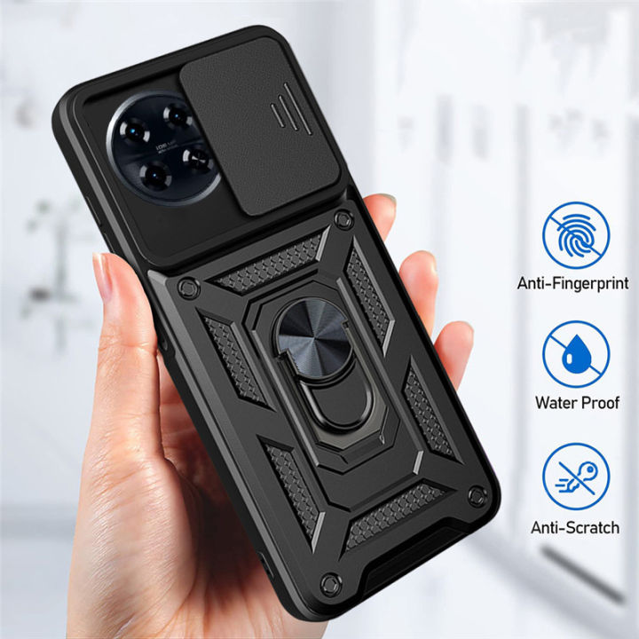 For Tecno Spark 20 Pro+ Case Armor Ring Cover Adsorb Car Holder Shockproof Camera Protection for Tecno Spark 20 Pro Plus Back Cover Phone Cases