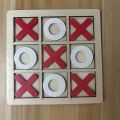 Wooden Tic Tac Toe Game – Classic Wooden X and O Board | Educational Wooden Mind Game for Kids | Indoor Family Puzzle Toy. 