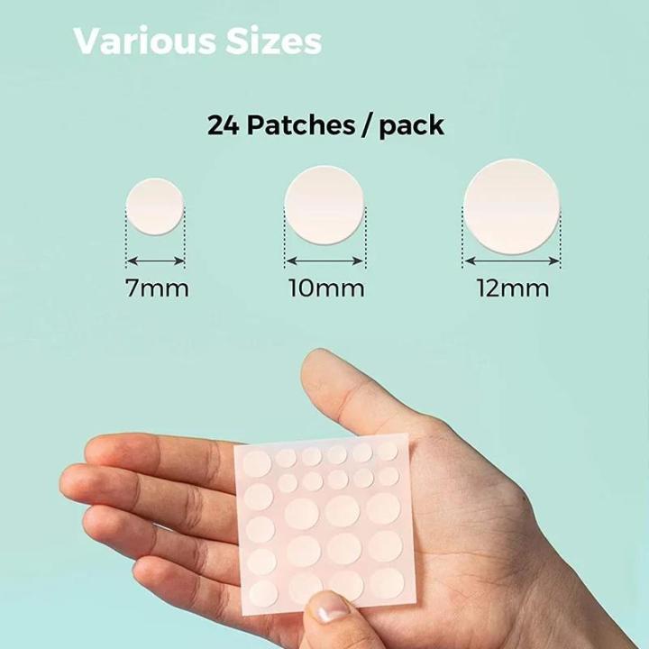 24pcs%20Face%20Acne%20Pimple%20Spot%20Facial%20Skin%20Care%20Blackhead%20Removal%20Freckle%20Patches%20Scar%20Care%20Treatment%20Stickers%20Acne%20Mask%20Beauty%20-%20Image%205