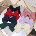 8Colors New Style Small Fresh Solid Color Bow Girl Duckbill Clip Fashionable Half Tie Hairpin Women's Exquisite Hair Clip Daily Hair Accessories.
