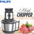 Chopper Machine Electric  - Meat Grinder - Hand Chopper - Qeema Machine - 6 Stainless Steel Sharp Blades - Powerfull Motor - Meat Chopper - Food Processor - 3 Liters Electric Chopper - Mixer Machine - Blender Machine - Meat Cutter - kitchen Accessories. 