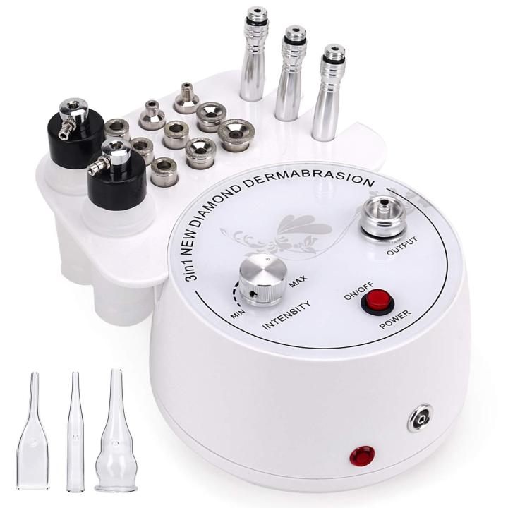 Microdermabrasion Machine, Beauty Star 3-in-1 Portable Facial Care Salon Equipment with Vacuum and Spray Including 2 Plastic Oil Filte – Imported from UK