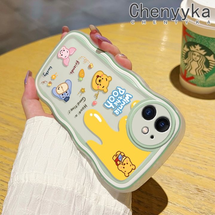 chenyyka%20For%20OPPO%20Reno%206%204G%20Case%20Cartoon%20Winnie%20the%20Pooh%20Pattern%20Colorful%20Lovely%20Cream%20Wave%20Border%20Soft%20Clear%20Shockproof%20Phone%20Cases%20Creative%20Camera%20Transparent%20Casing%20Simple%20Silicone%20Protective%20Cover%20-%20Image%203