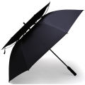 High Quality Golf Umbrella For Super Strong Wind For 4 Persons - 130cm - Black. 