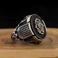 hot sale Men Ring Jewelry Black ring Onyx Zircon Stone Mens Classic men ring. 