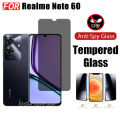 For Realme Note 60 Shockproof Phone Case Realme Note 60 Note 50 Privacy Tempered Glass Screen Protector. 