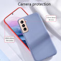 Biruiqu For Samsung Galaxy S21 S21+ S21 Plus S21 Ultra Case Liquid Silicone Soft Gel Rubber Shockproof Cover. 