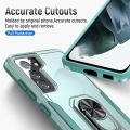 （ready now） For Samsung Galay S21 5G Pioneer Armor Heavy Duty PC + TPU Shockproof Case with Holder. 