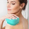 Silicone Bath And Body Shower Brush With Soap Dispenser Baby Bath Scrubber Ultra Soft Silicone Bath & Shower Brush Silicone Body Brush Massage Bath Brush Shower Scrubber SILICONE MASSAGE BATH BRUSH. 
