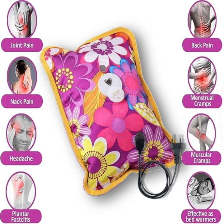 New Rechargeable Electric Hot Water Bottle Heat Pad Electric Massager (Heat Bag) For Pain Relief