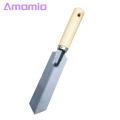 Easy to Carry Hand Trowel Premium Wood Handle Garden Shovel for Planting Weeding Durable Steel Spade Trowel for Soil Loosening Collection Garden Shovel with Diamond-shaped Head. 