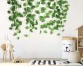 7 Feet Long Artificial Money Plant Leaf Garland for Home Office Room Decoration Eco-Friendly, Realistic Greenery. 