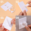 Comb Holder Bathroom Wall Hanging Comb Storage Rack Hair Clip Organizer Air Cushion Comb Holder Creative Plastic Rack 1Pcs. 