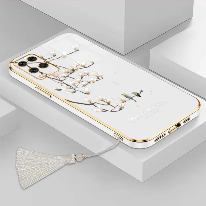 Casing%20For%20OPPO%20A54%204G%20Luxury%20Beautiful%20mapies%20with%20flower%20Camera%20Protection%20Phone%20Case%20Plating%20Edges%20Silicone%20Soft%20Cover%20With%20Free%20Lanyard%20-%20Image%206