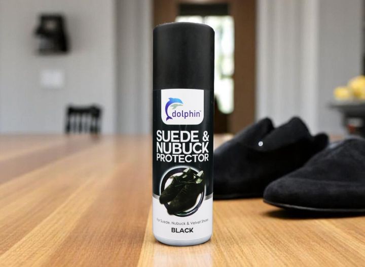 Dolphin%20Suede%20&%20Nubuck%20Protector%20Spray%20250ml%20-%20Neutral/Black/Brown/Mustard%20-%20Restore,%20Protect%20and%20Revive%20Your%20Suede,%20Nubuck%20and%20Velvet%20Shoes%20-%20Image%203