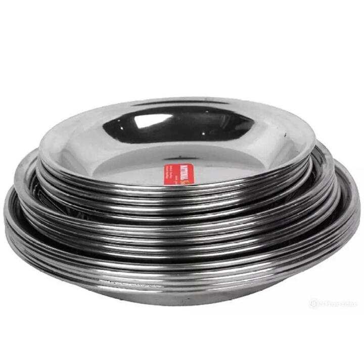 stainless steel plates/parat size 09 inches best quality 12 pieces