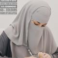3 in 1 Naqab Set Scarf Naqab and Cap Be Hijabi. 