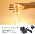 Warm White .LED Strip Light,  3600lm 3000 Strip Lights, 24V 720 LED 12M Flexible Tape Warm White with Hand Wave Switch for for Bedroom Kitchen Cabinet Wardrobe Stair Shelf. 