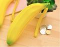 New Silica gel coin purses holders children's purse cute banana pencil case baby wallets. 
