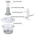 2L Hand Press Push Chopper Large Size | Vegetable & Meat Chopper Grinder. 