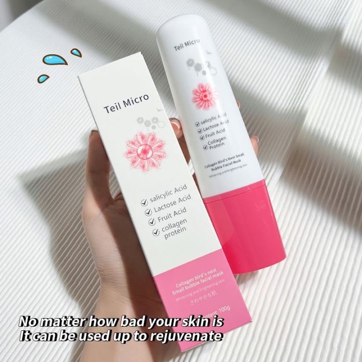 Teil Micro Skin Care Collagen Whitening Nourishing bubble Facial Mask