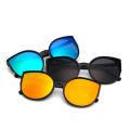 2020 Luxury Designer Sun Glasses Fashion Coating Sunglasses Cat Eye Glasses Frame Oversized Mirror Oculos Vintage Eyewear Shades. 