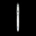 【shengxiong6525】HongDian 5010 Metal Silver Business Fountain Pen Embossed Signature  Nib Ink Pen. 