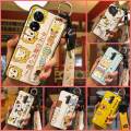 phone cover Cartoon Phone Case For TCL 505/T509K/T5094 Fashion Design cell phone cover Waterproof Shockproof Wrist Strap. 