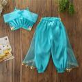 Aladdin Jasmine Princess Cosplay Baby Kid Girl Fancy Dress Up Party Costume Sets. 