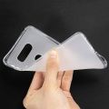 LG V30 ThinQ Matte Back Cover Soft TPU Ultra Thin Anti Shock Case White with Side Grips Scratch Protection and Full Access to Ports. 
