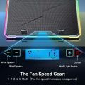 Ice Coorel 13 fans Cooling Pad with 10 RGB lighting modes. 