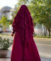 KK Hijab | 3 layers khimar abeera with extra | Preium Quality best stuff eith extra naqab | Also eyes covering optional. 