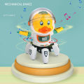 Dancing Space duck Robot Musical Dancing Toy for Kids - Cosmic Space Duck Astronaut Theme, Electric Six-Claw Robot with Music and Lighting - Adorable Children's Toy Gift. 