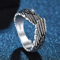 New Angel Wings Rings for Men and Women Fashion Retro Trend Ring Light Luxury Niche Design Simple Ring. 