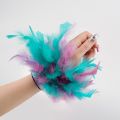 Women Natural Fur Feather Cuffs Cuffs With Feathers Feather Cuff Snap Bracelet Sleeves Wrist Arm Removable Shirt. 