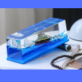 Titanic Cruise Ship Unsinkable Fluid Drip Bottle Decoration - Acrylic Design - Ice Berg And Ship - Car Dashboard Decoration. 