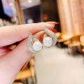 1Pair New Earrings Pearls Water Drop Earrings Fashionable Temperament Earring Layor. 