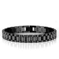 New Trendy Black Stainless Steel Hand Chain Bracelet for Men and Women. 