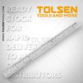 Tolsen Stainless Steel Ruler Metric And Inch Size 12 Inch Width 25mm Thickness 1.0mm - 35026 - AT. 