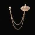Brooch For Men in | Golden Brooch crown Design For Men| New Style For men Best Broach Quality. 