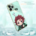 Jizetin (Free Lanyard) for iPhone 6 / 6S Case Lovely Tanjiro Luxury 6D Plating Soft Casing Silicone Ultra Thin Phone Cover. 