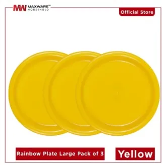 "Colorful%20Rainbow%20Plate%20Set%20-%20Large%203-Piece%20Pack%20in%20Vibrant%20Colors%20-%20Maximize%20Your%20Dining%20Experience!"%20-%20Image%206