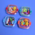 1 box of 4 small / mini erasers (1-3cm)  / fancy erasers / rubbers - stationery rubber for kids - girls and boys. 